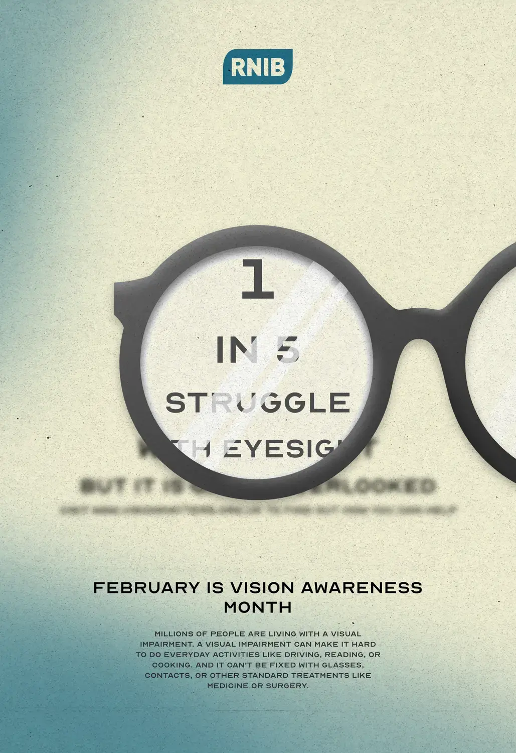 Poster promoting Vision Awareness Month