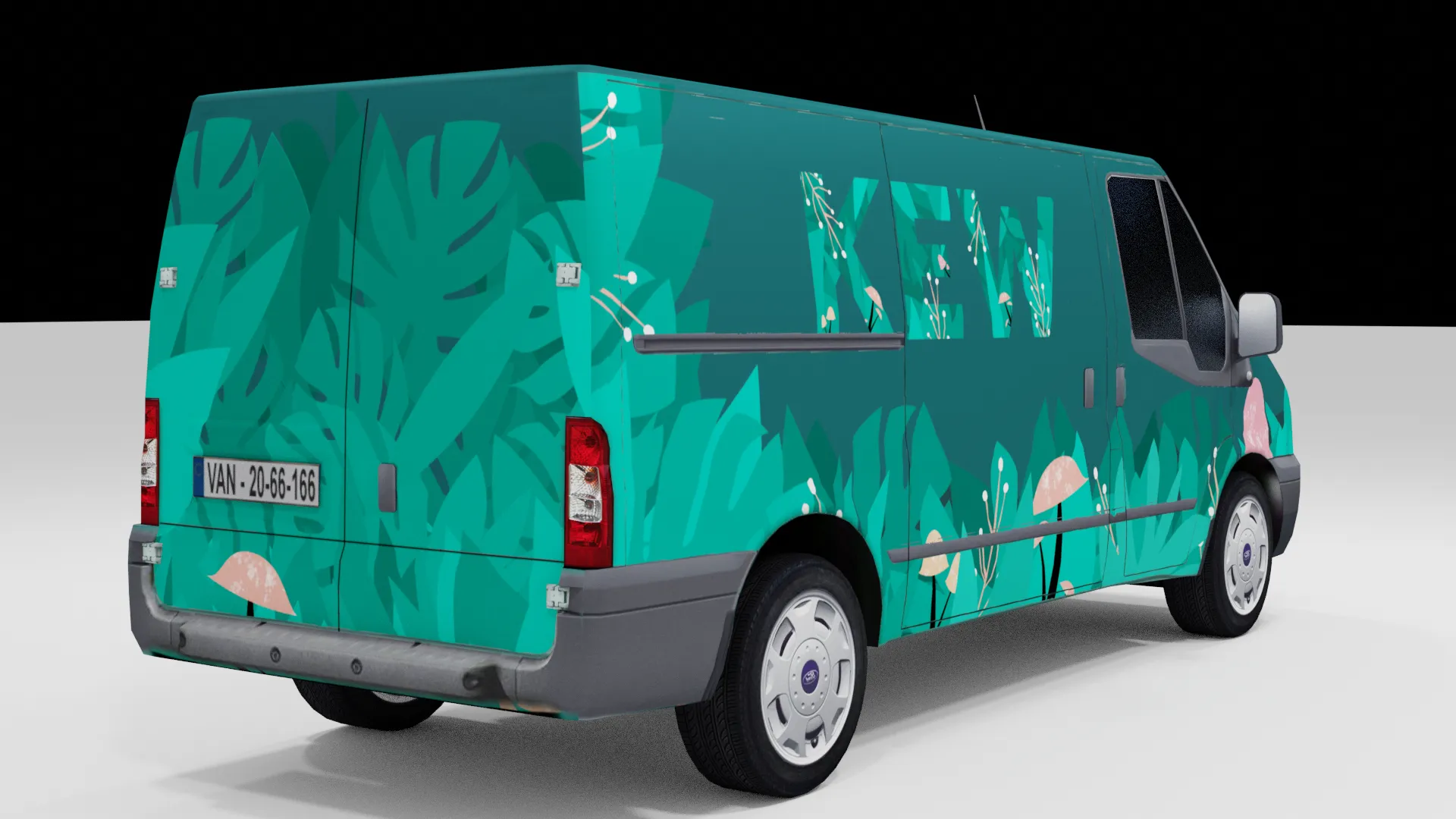 Render of my Van Wrap