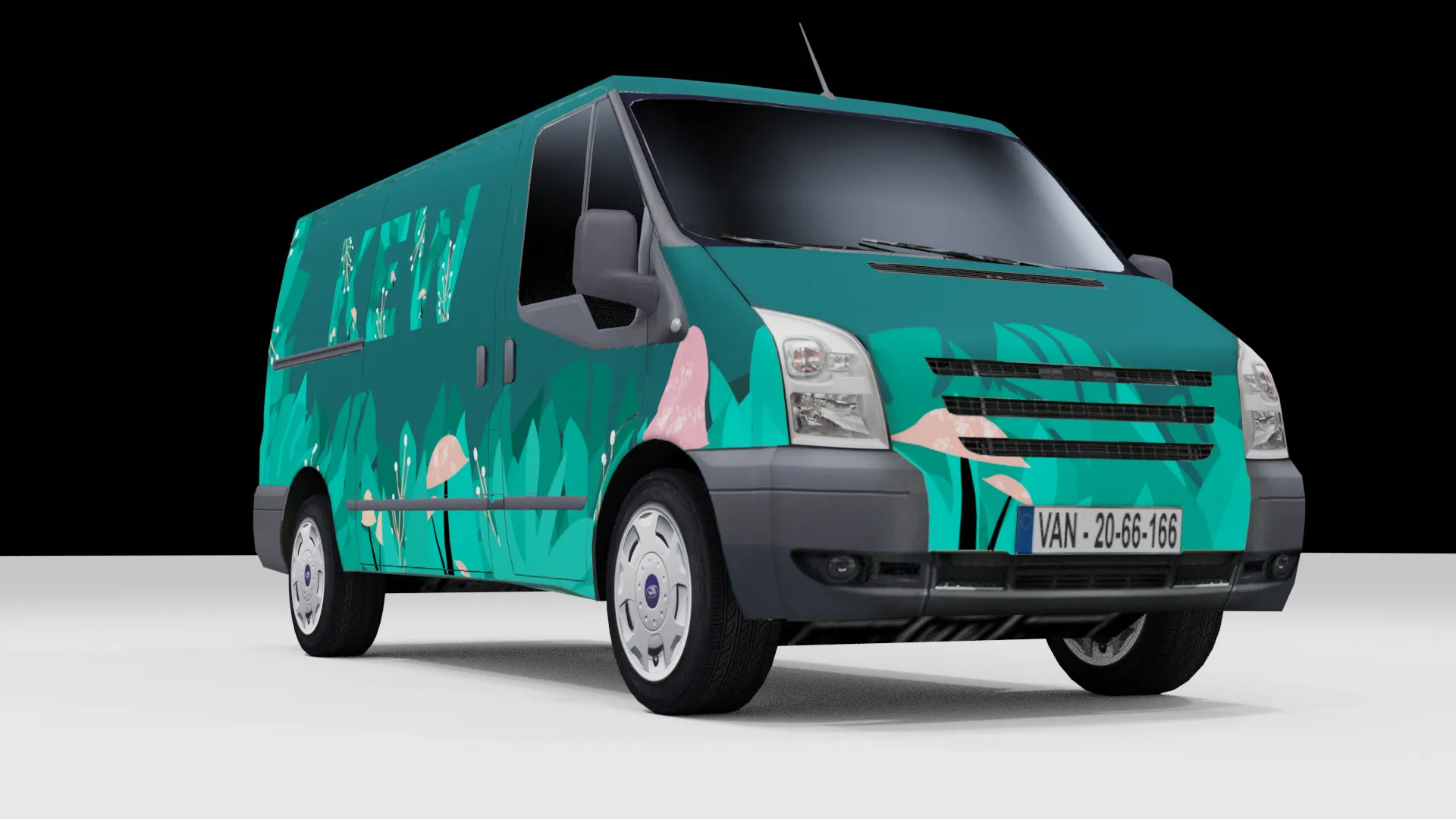 Render of my Van Wrap